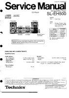 Technics - SLEH-500 - Service manual 